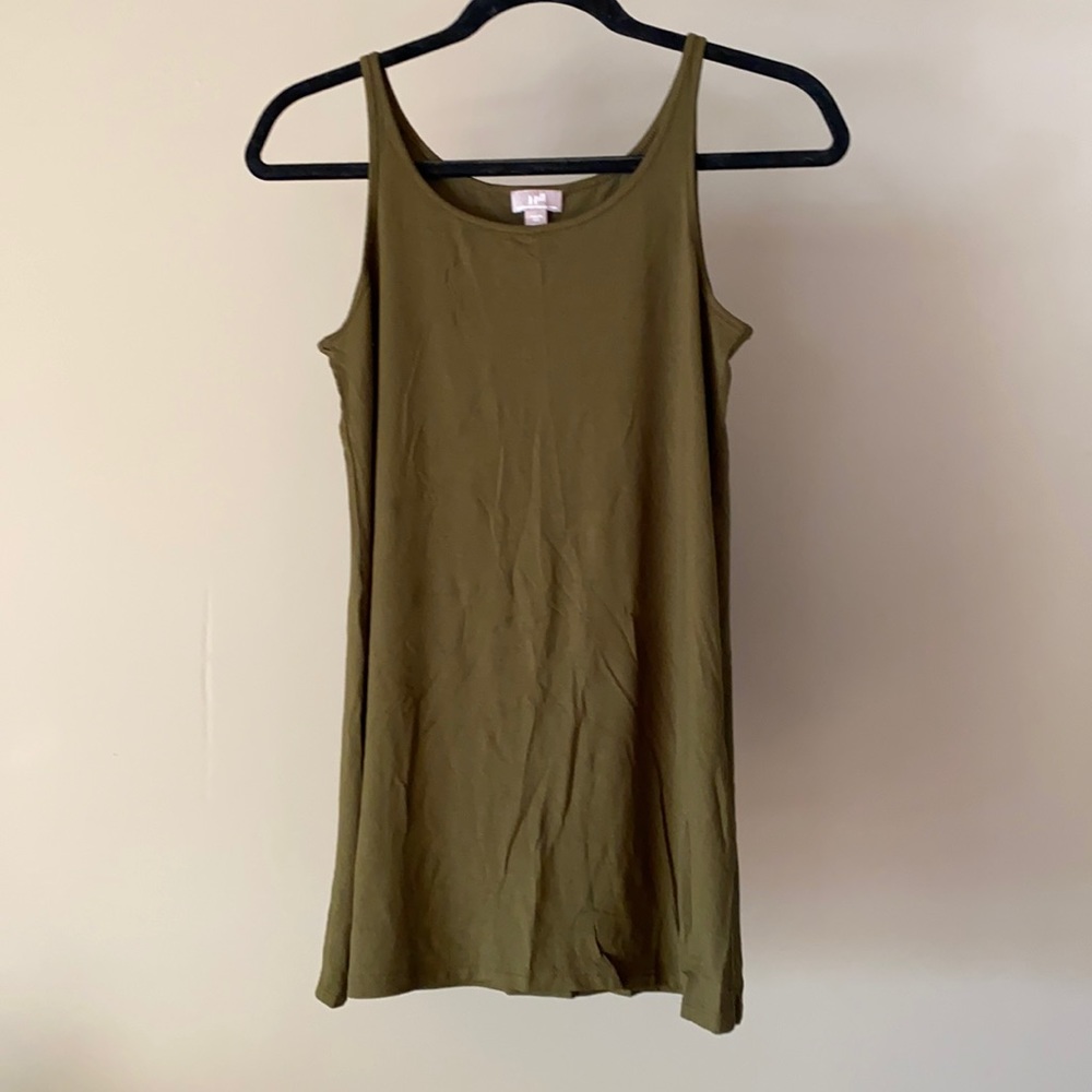 J Jill Wearever tank, XS, dry moss